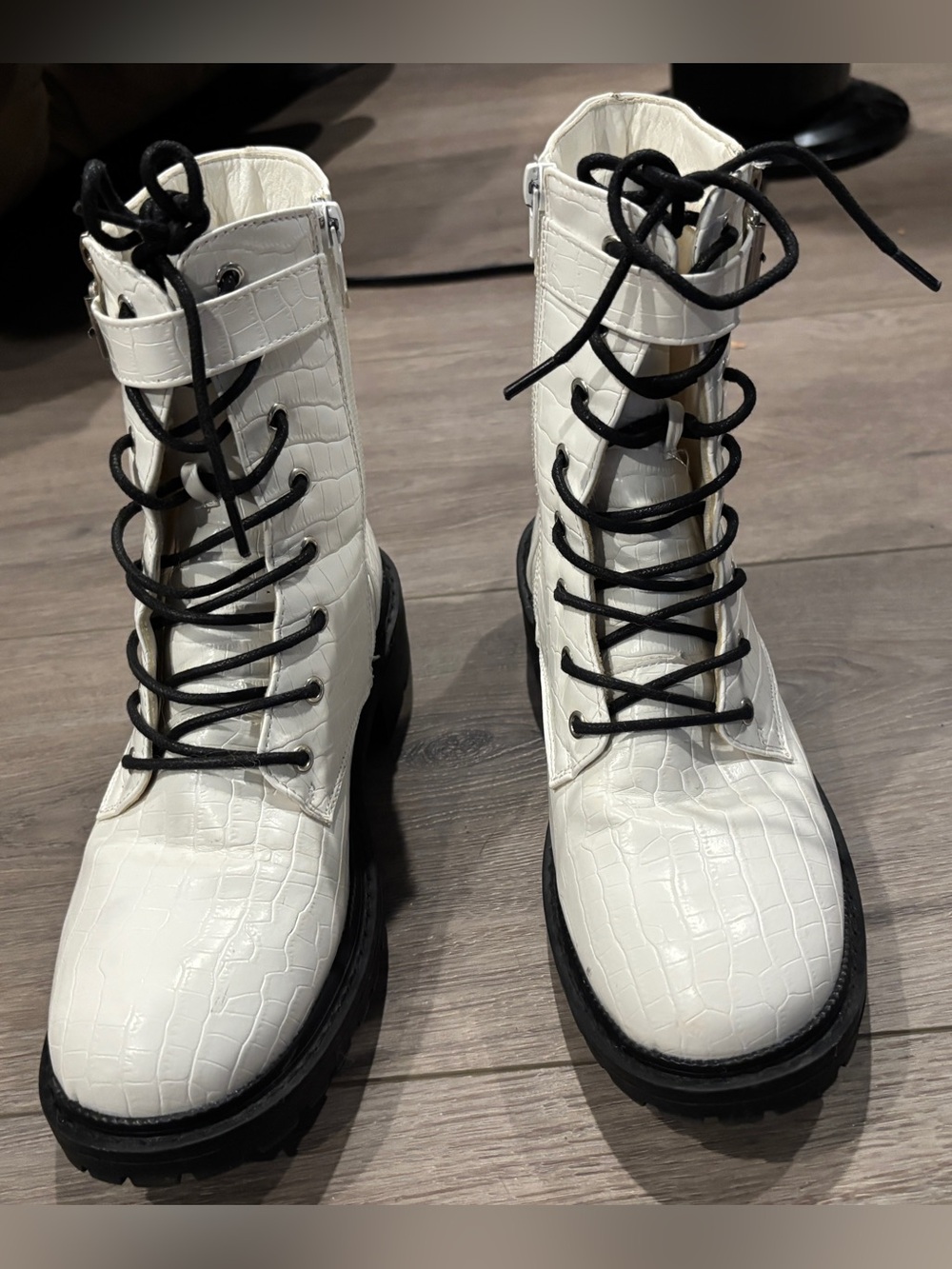 Women's Catherine Malandrino Combat Boots" - sz. 8